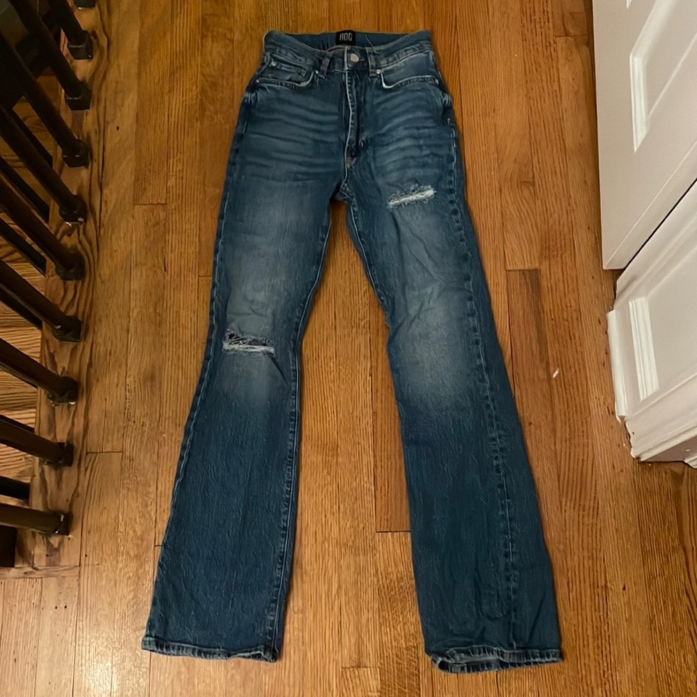 Urban Outfitters BDG high rise flare jeans, blue